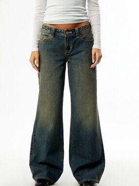 PacSun Casey Low Rise Baggy Wide Leg Jeans Size 27 NWT